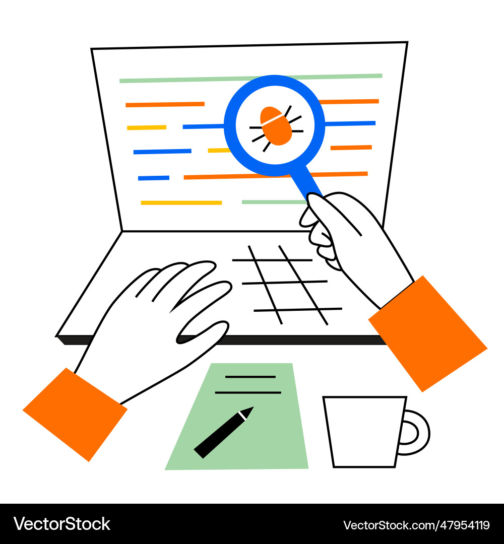 Software tester profession testing online courses Vector Image