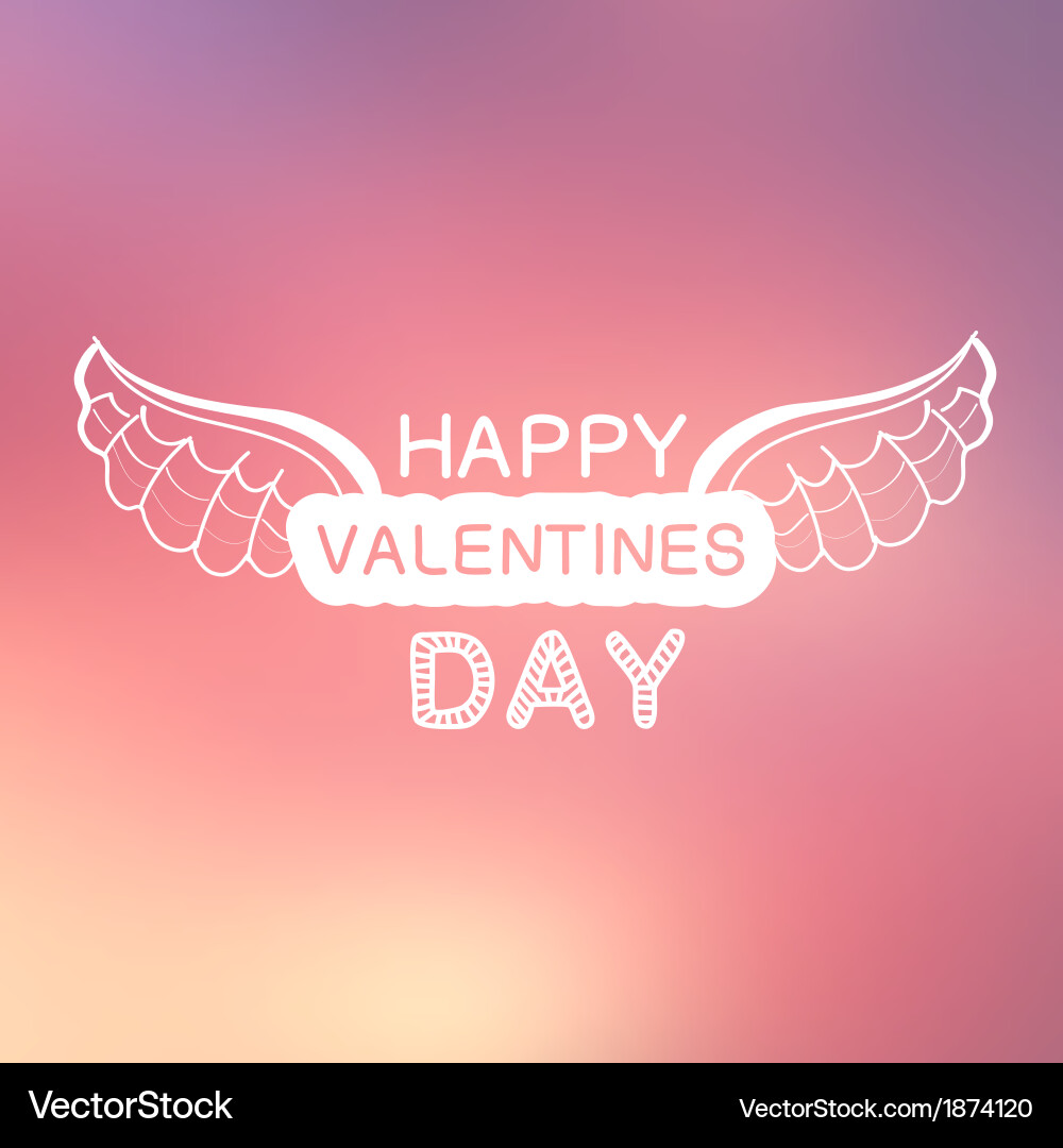 Abstract background with text for st valentines Vector Image