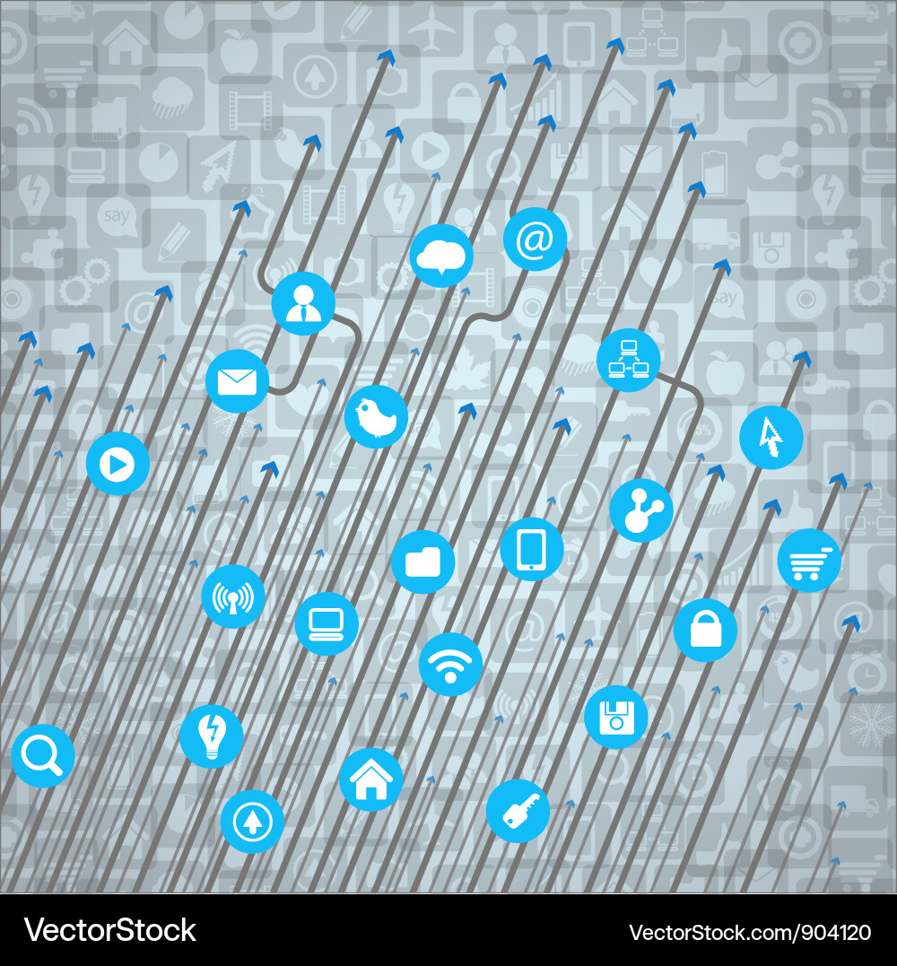 Abstract Technology Network Vector Image