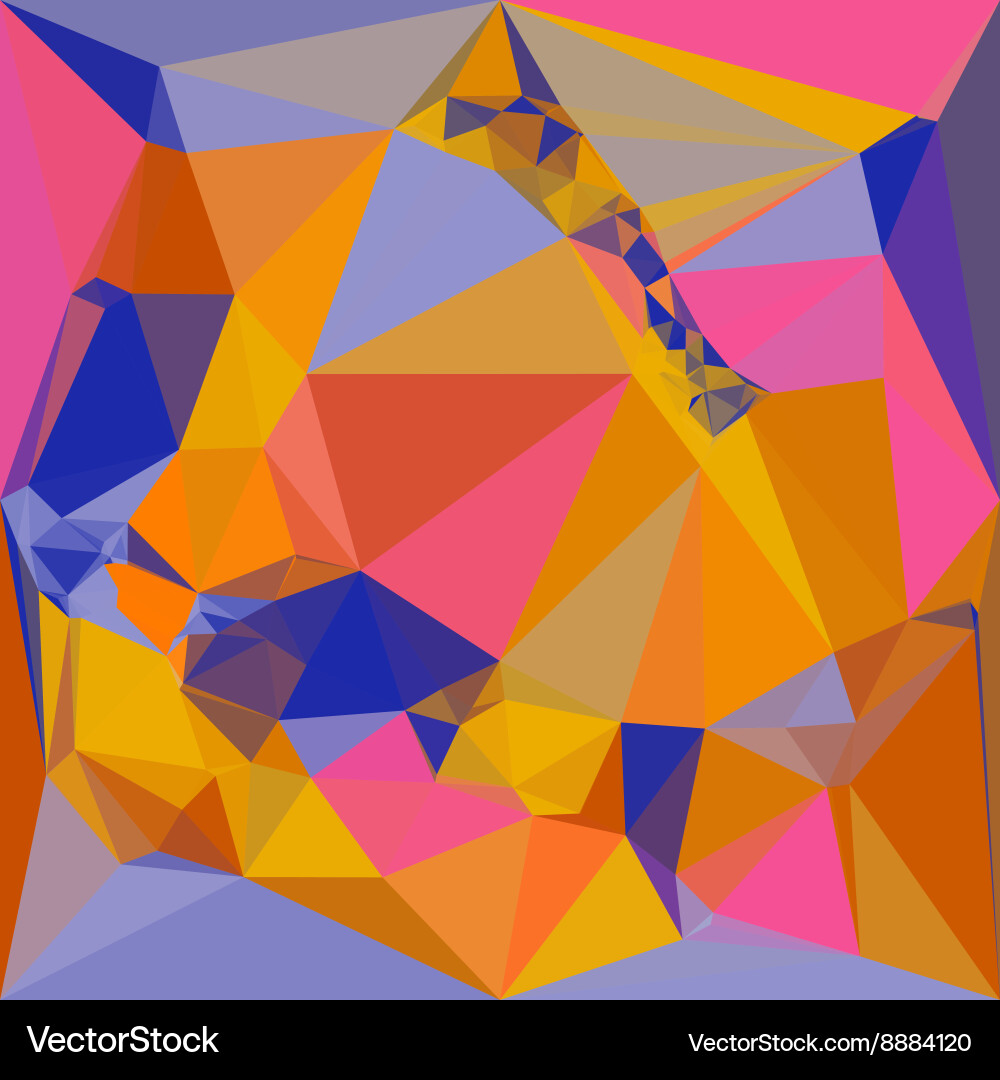 Abstract triangular color background vector image