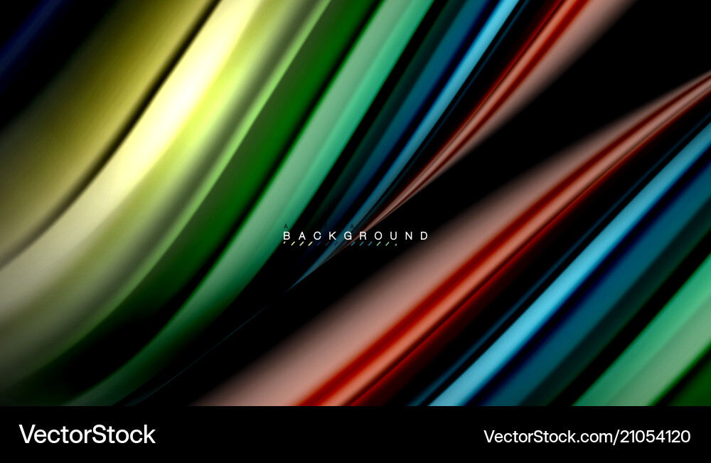 Fluid Color Wave Abstract Vector Image