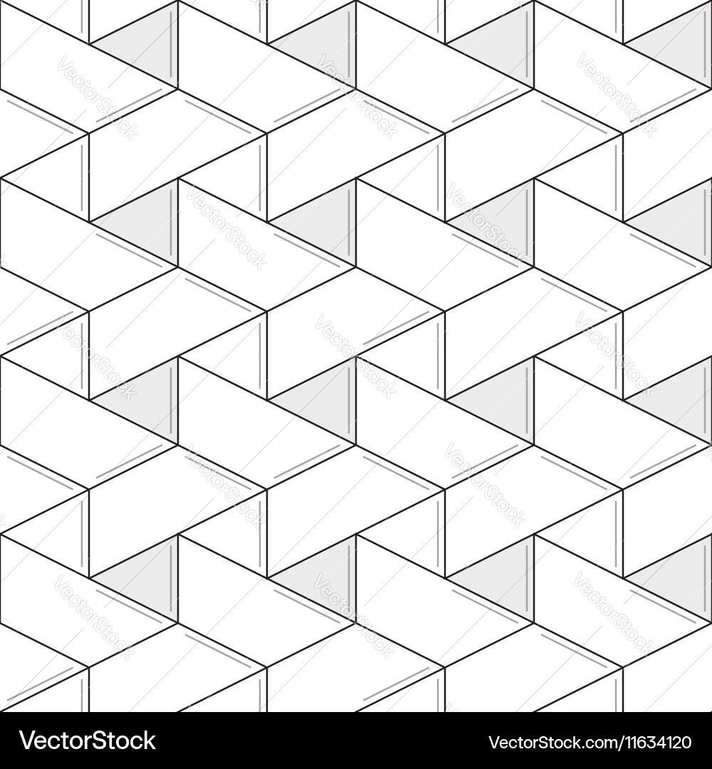 Geometric seamless pattern and background linear vector image