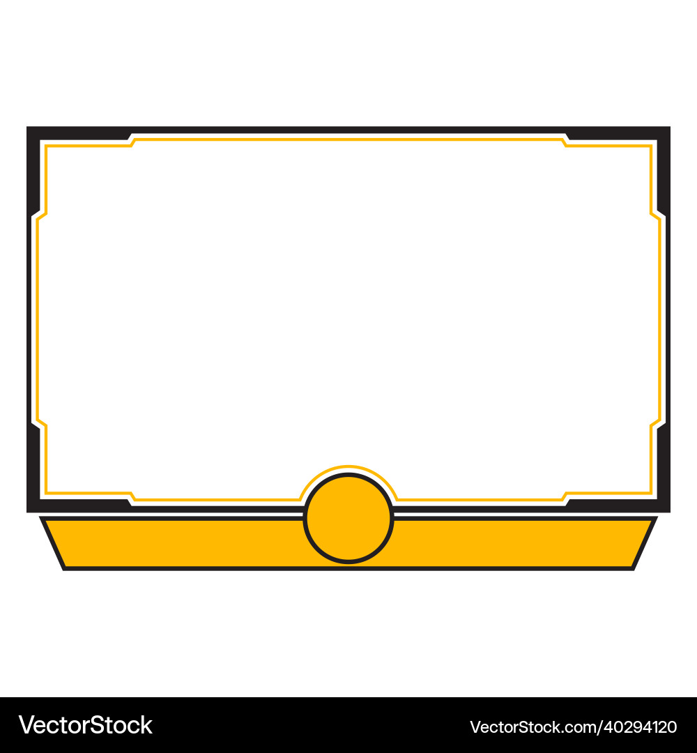 Live streaming overlay frame game screen Live streaming overlay frame game screen Vector Image