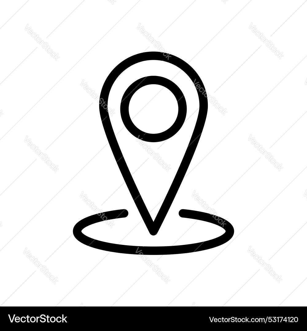 Marker icon set map location pin symbol position Vector Image