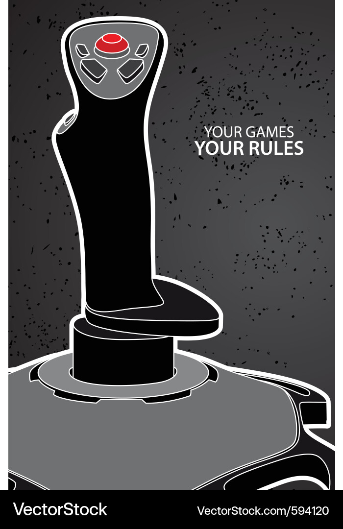 Pc or console controller vector image