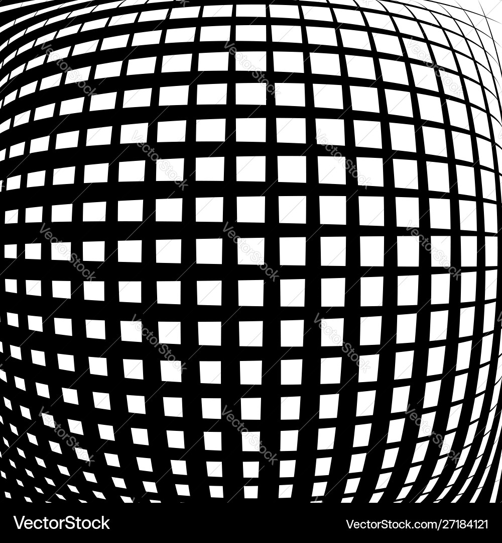 3d circular burst convex globe sphere orb distort 3d circular burst convex globe sphere orb distort vector image