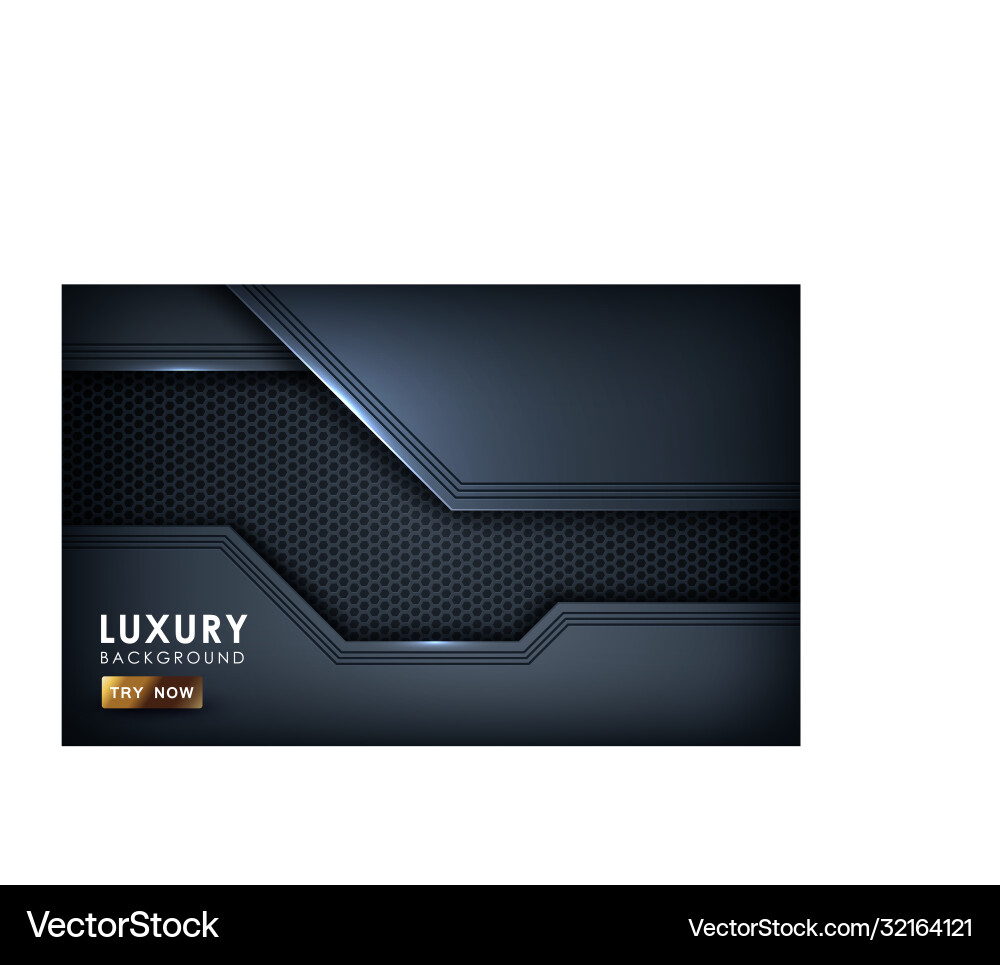 Black overlap background realistic layer vector image