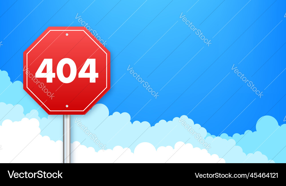 Error 404 web page template design website Error 404 web page template design website Vector Image
