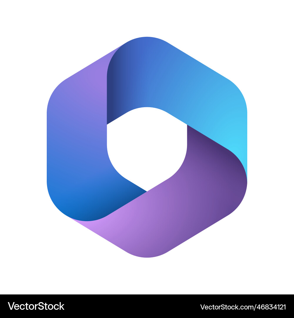 Microsoft office 365 logo Royalty Free Vector Image
