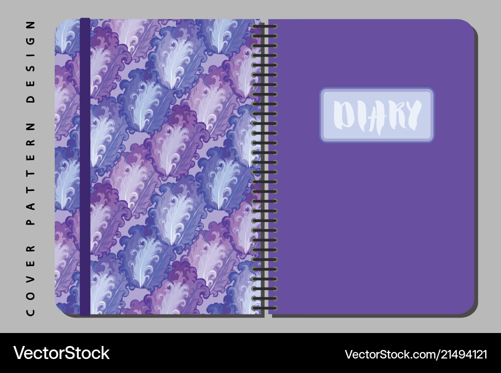 Notebook and diary cover design for print Notebook and diary cover design for print Vector Image