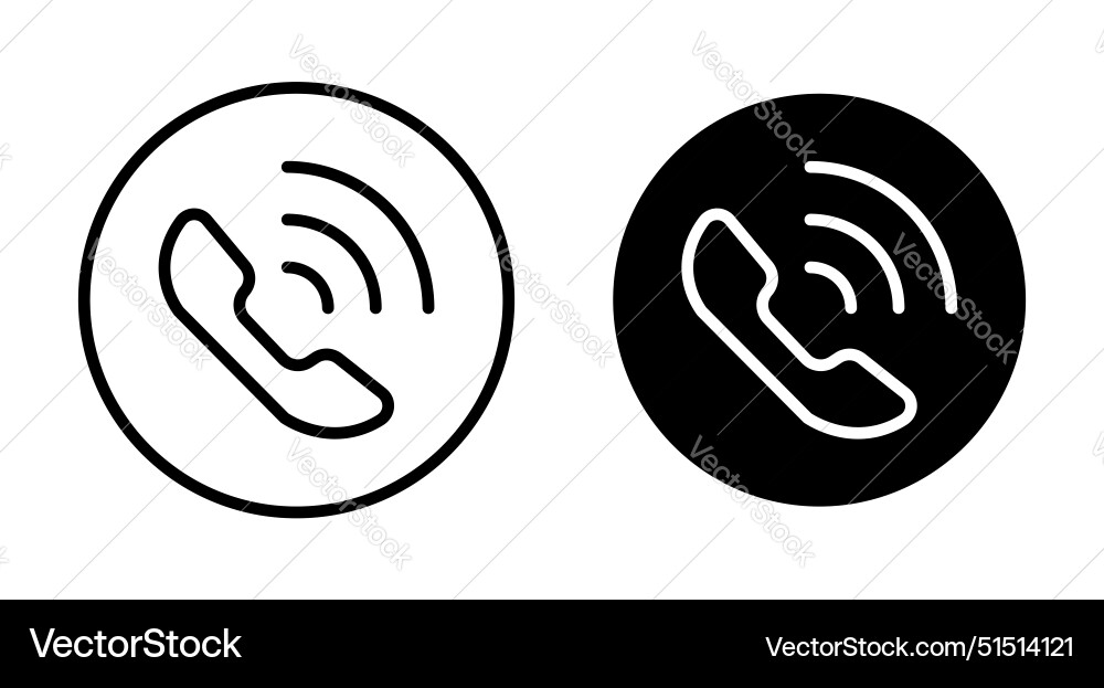 Phone call icon Royalty Free Vector Image - VectorStock