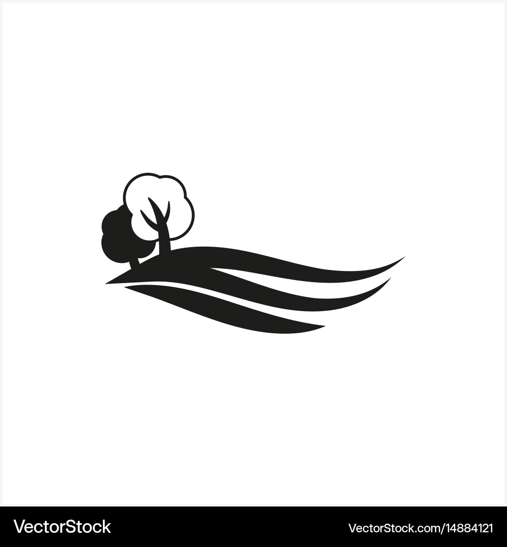 Simple minimal black tree icon symbol style Vector Image