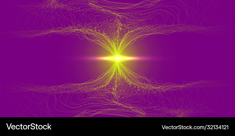 Wave 3d big data visualization analysis Wave 3d big data visualization analysis vector image