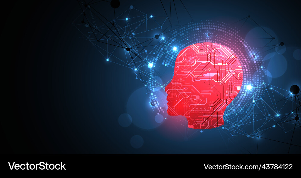 Abstract background on the theme of artificial Abstract background on the theme of artificial Vector Image