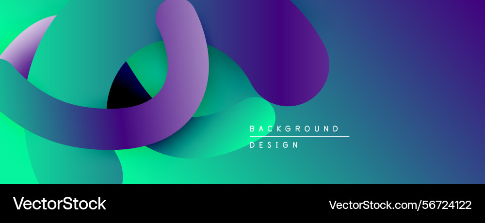 Abstract fluid shapes overlap creating vibrant Abstract fluid shapes overlap creating vibrant Vector Image