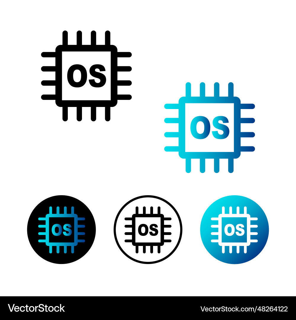 Abstract operating system icon Abstract operating system icon vector image