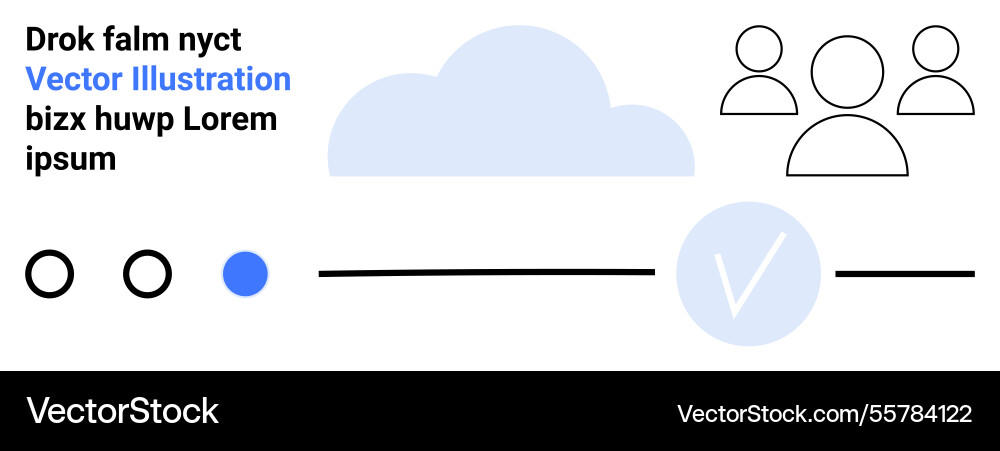 Cloud computing and team collaboration elements Cloud computing and team collaboration elements vector image