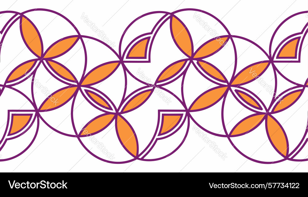 Cool-toned interlocking circles pattern creating vector image