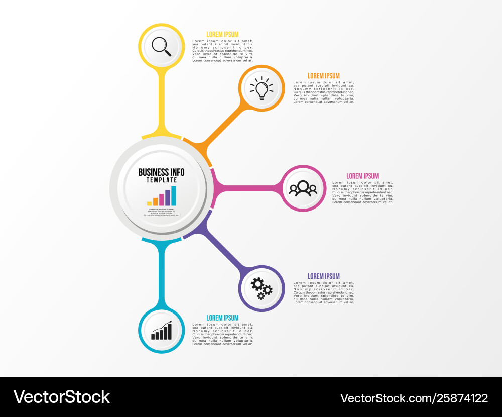 Infographic design template with options steps Vector Image