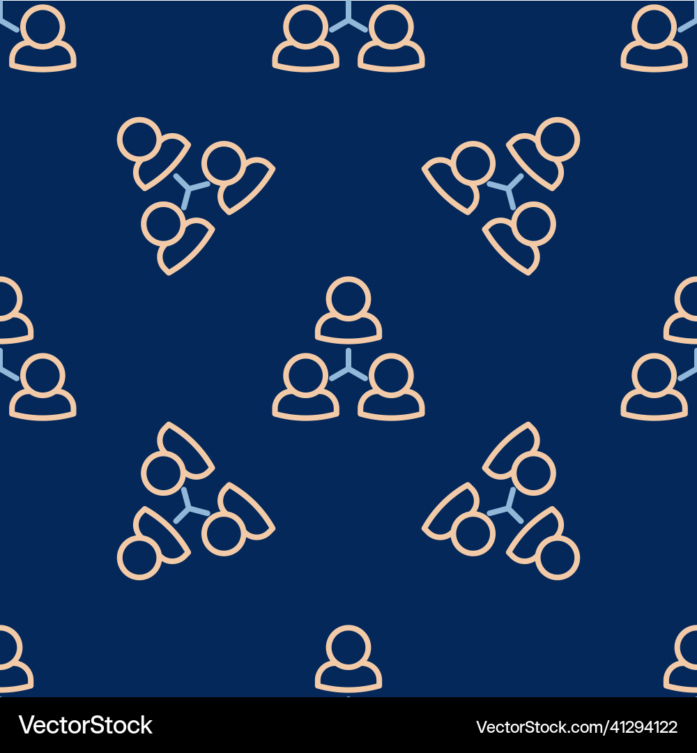 Line online class icon isolated seamless pattern Line online class icon isolated seamless pattern vector image