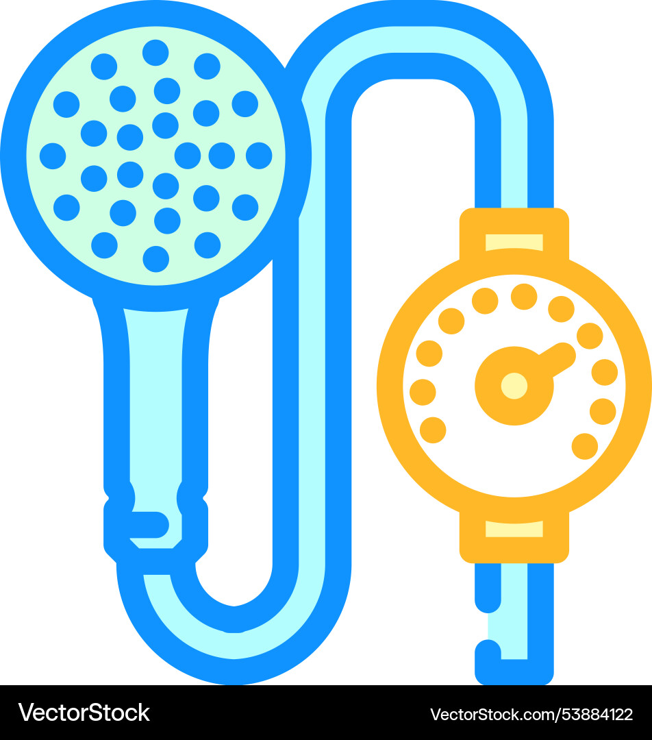 Low flow water fixtures energy color icon Low flow water fixtures energy color icon vector image