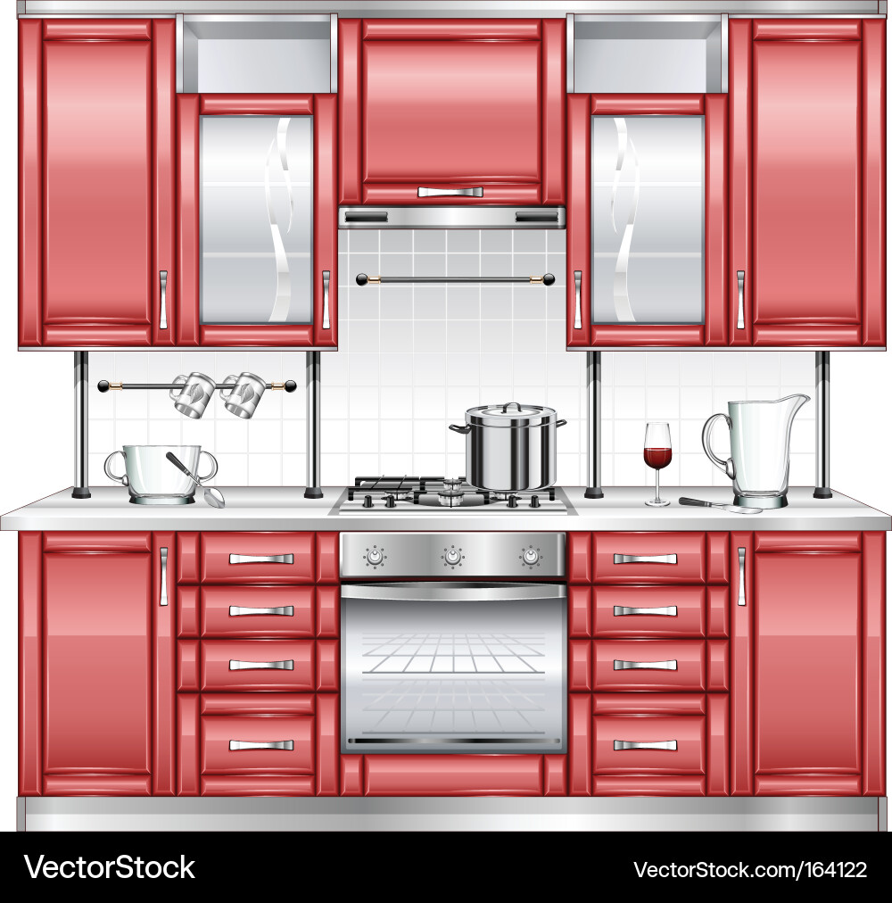 Modern Kitchen Interior Vector Image