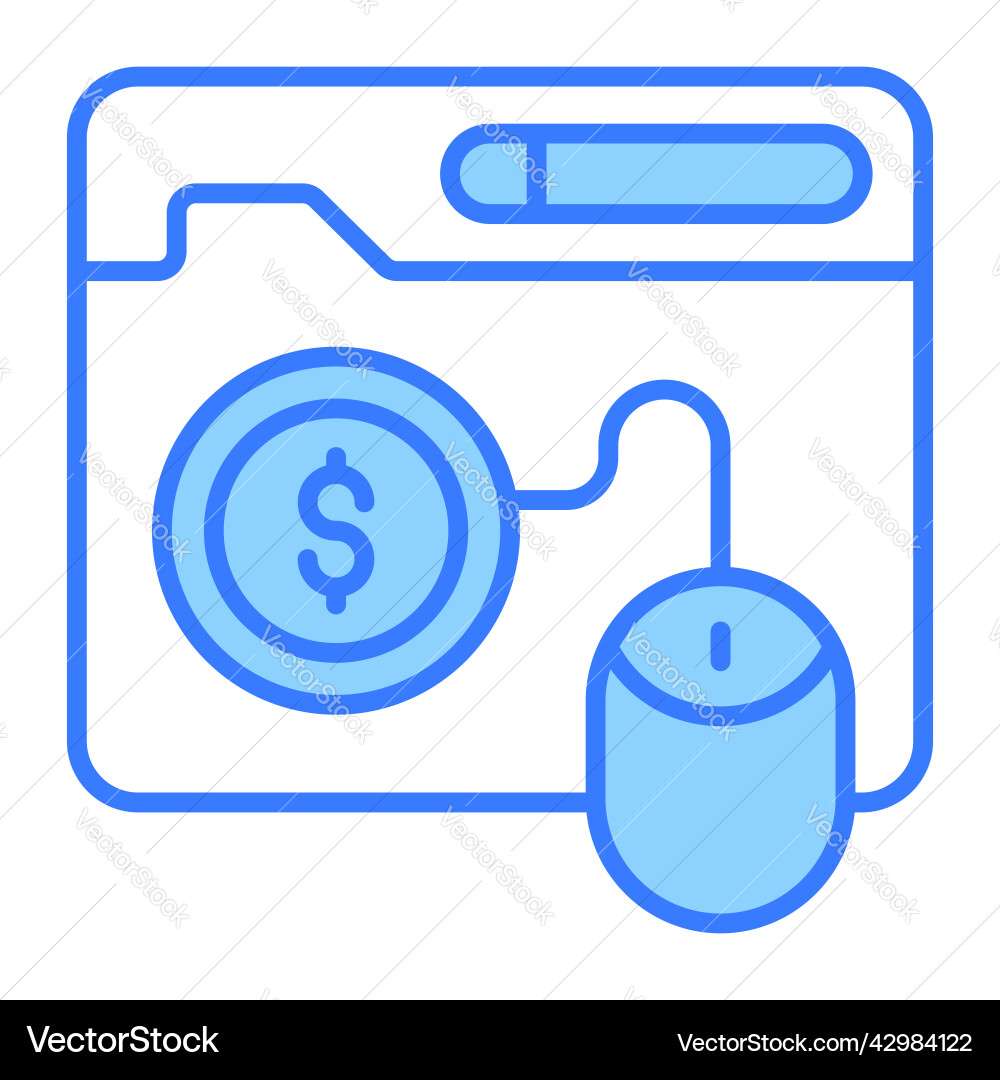 Pay per click modern concepts design vector image