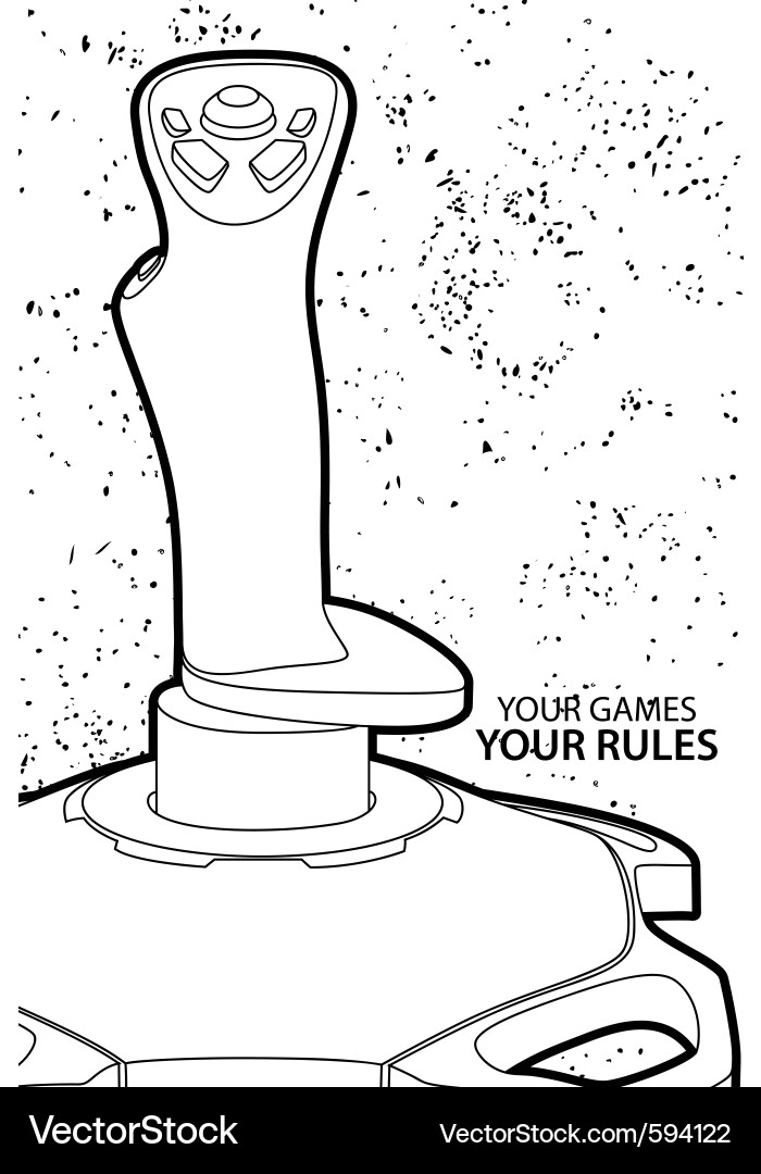Pc or console controller vector image
