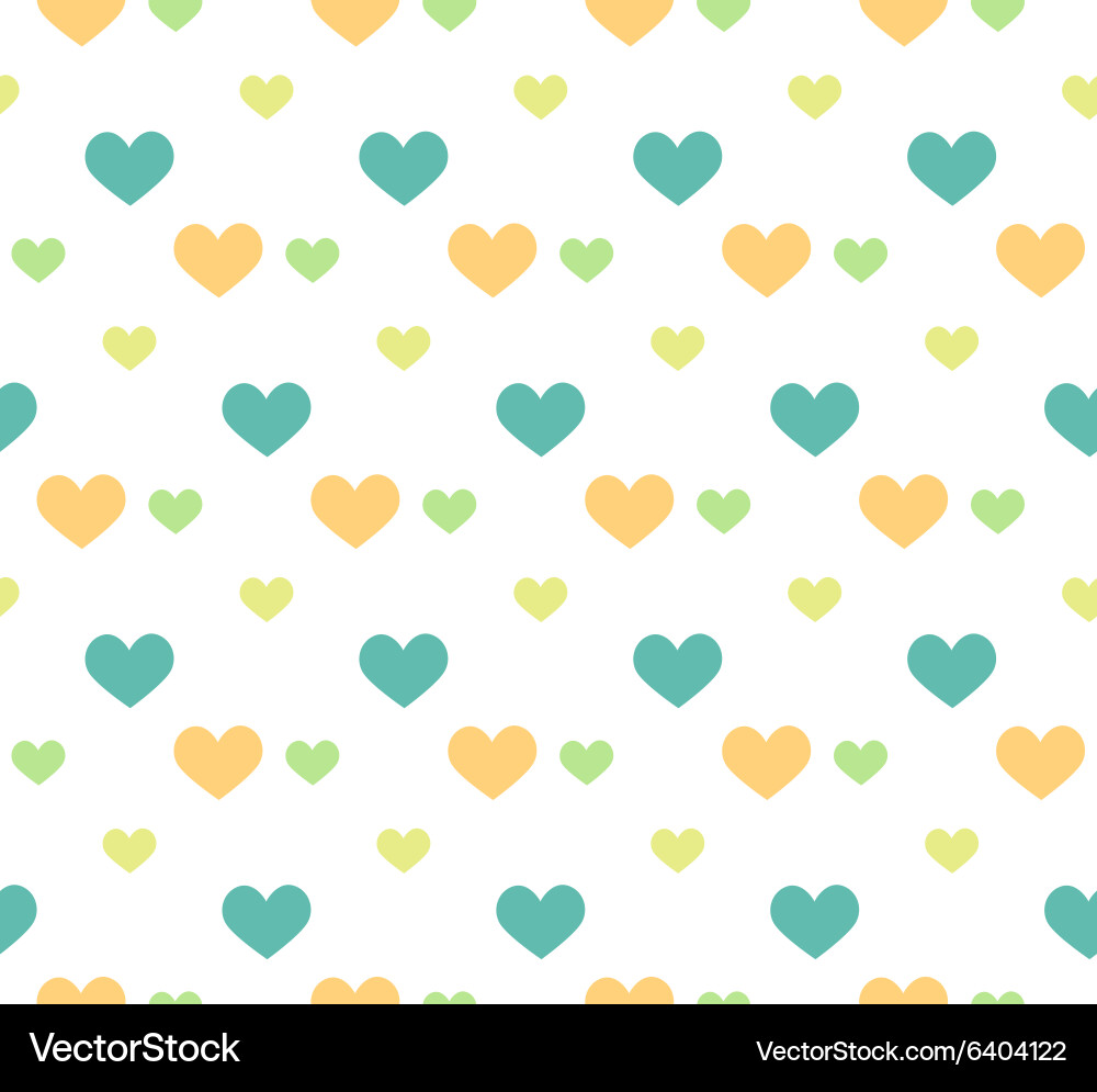 Romantic pattern with hearts background Vector Image