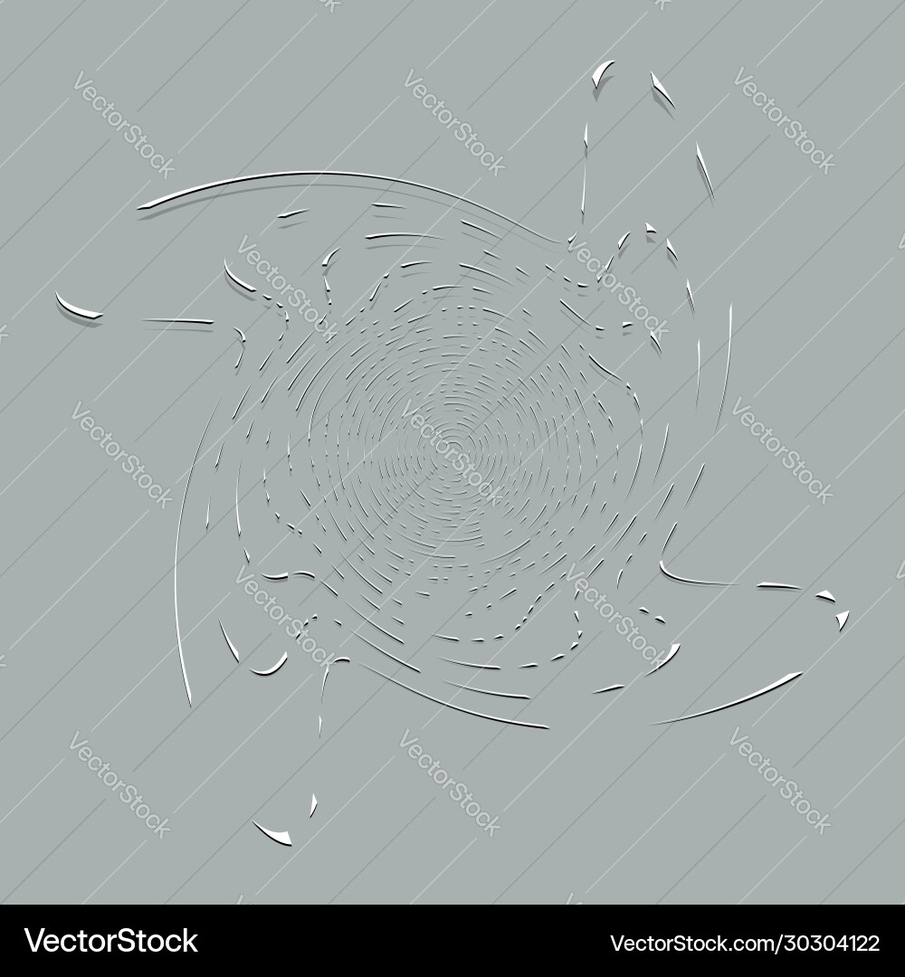 White helical spiraling curl and curly shape Vector Image
