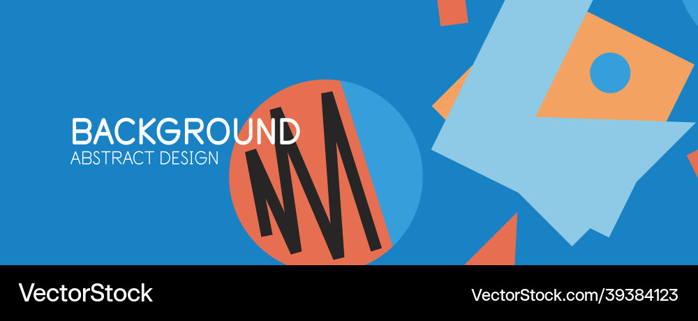 Abstract background blocks lines triangles vector image