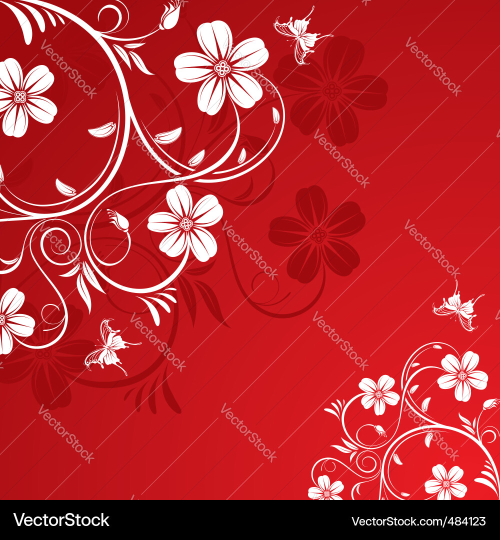 Blumen Hintergrund Vektorbild