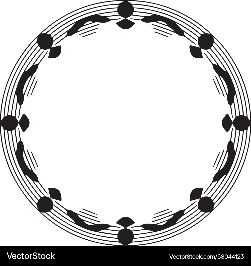 Circular Rhythm Pattern Vector Image