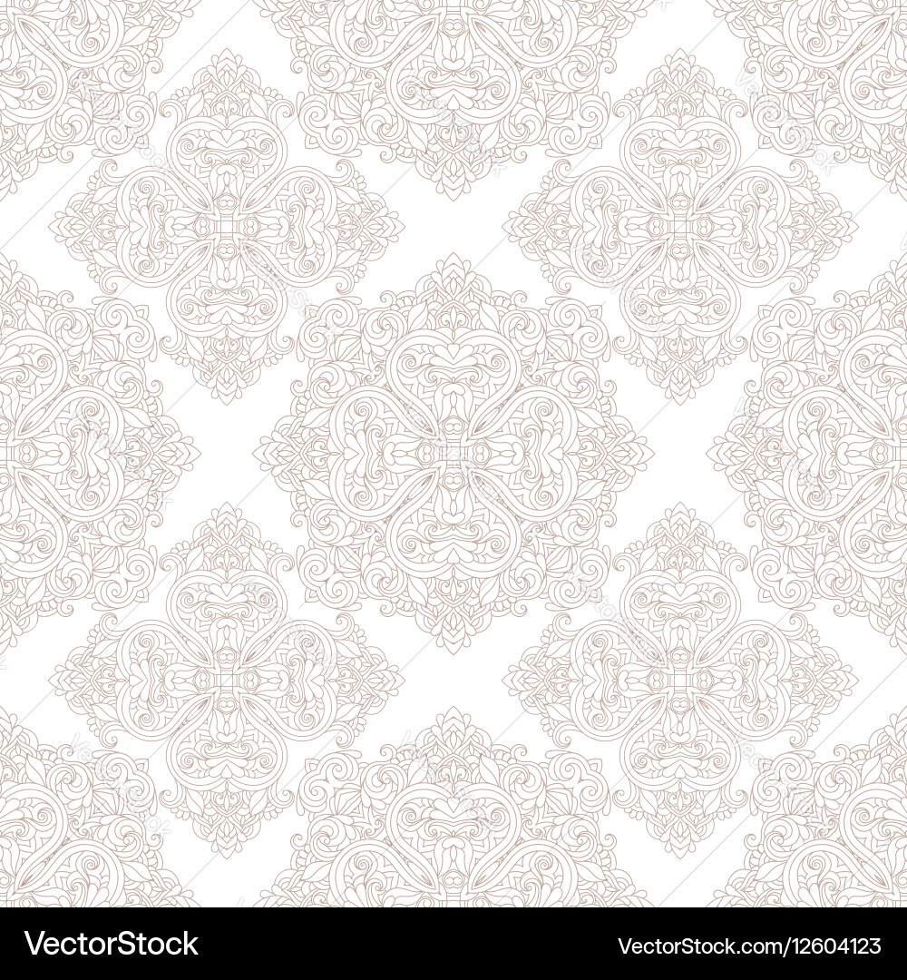 Elegant Damask Pattern vector image