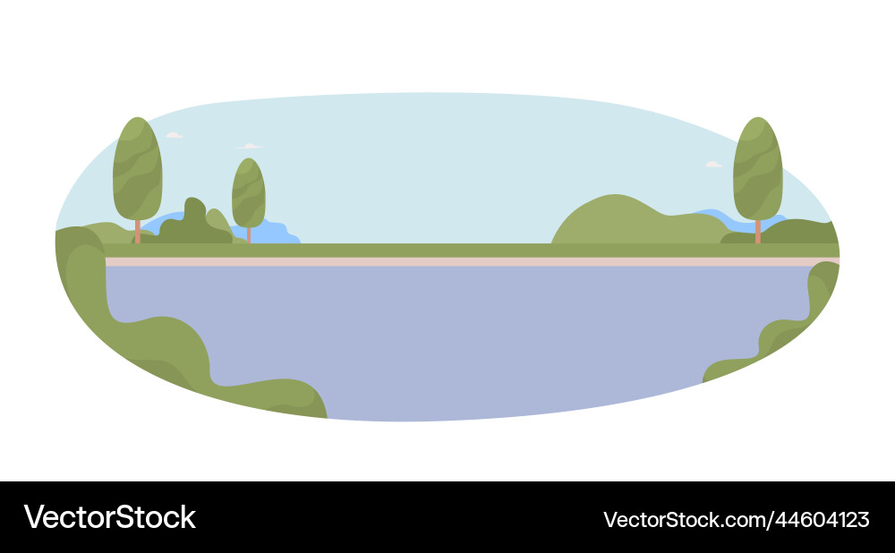 Interurban highway 2d isolated Interurban highway 2d isolated vector image