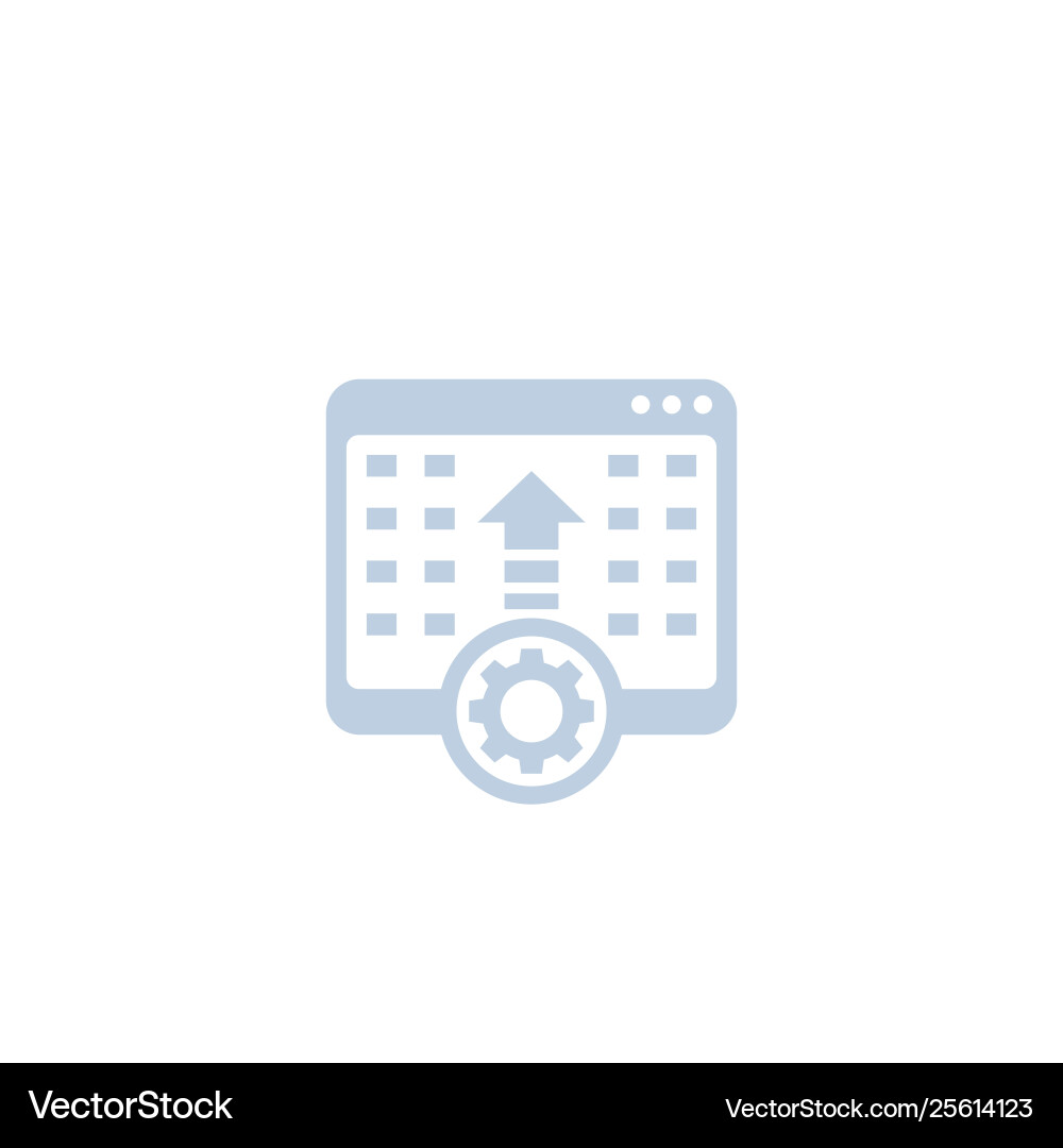 Programming software integration icon on white Programming software integration icon on white vector image