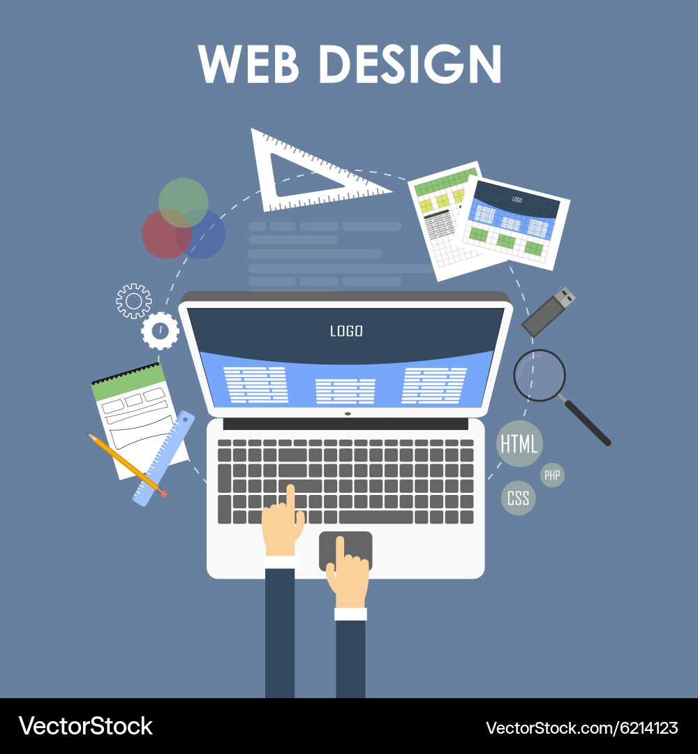 Responsive web design concept Vector Image