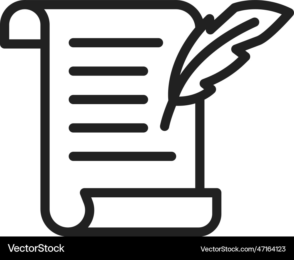 Scroll icon image Vector Image