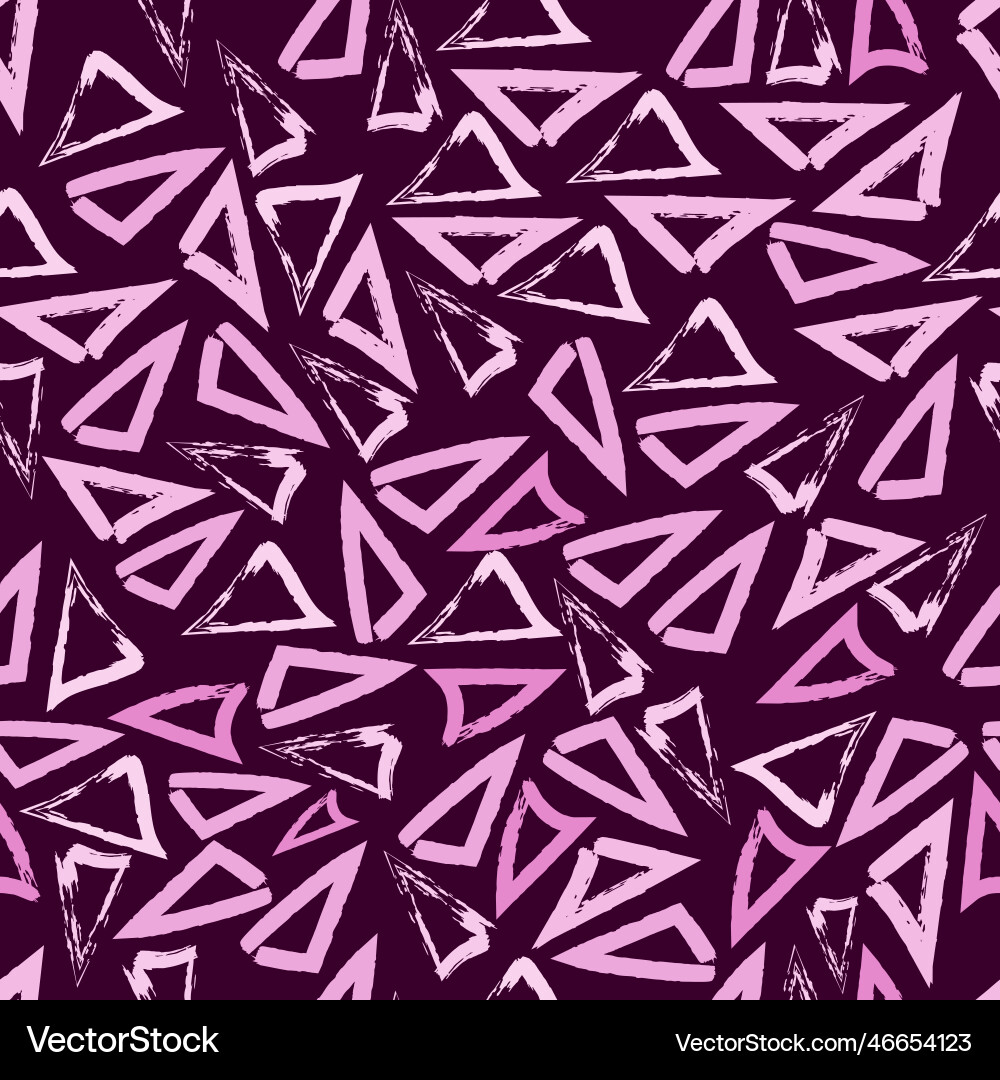 Seamless abstract pattern of triangles Vector Image