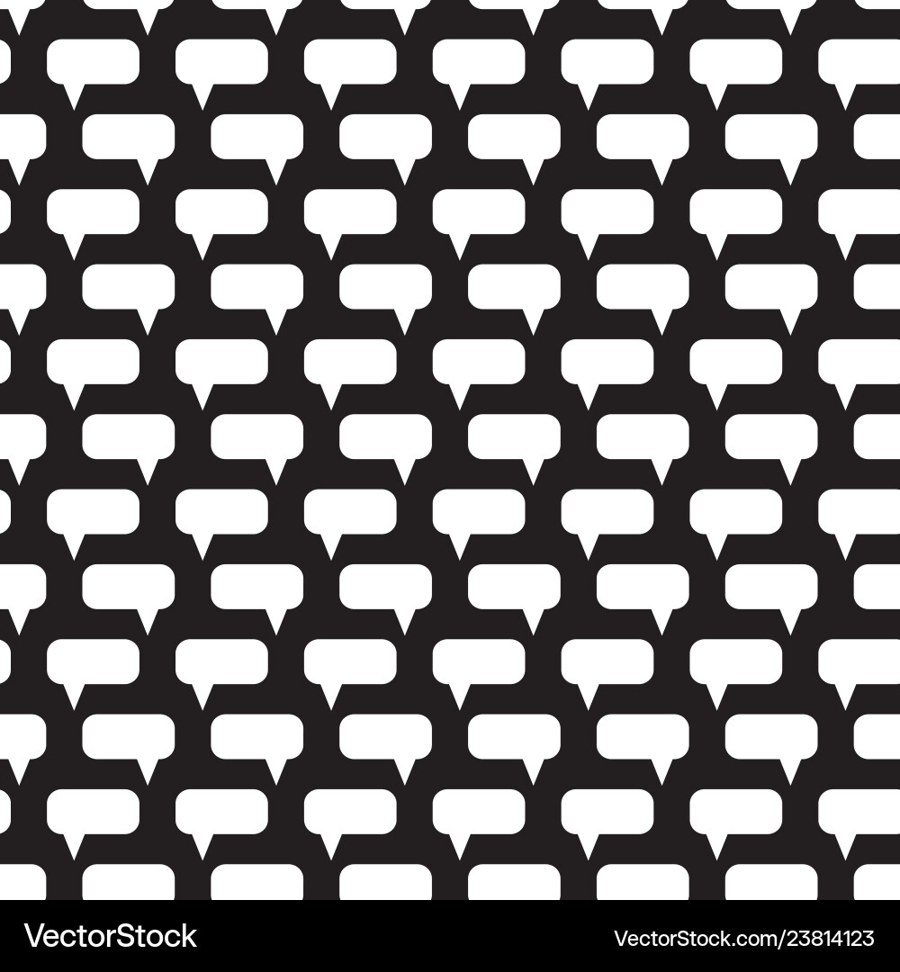 Speech bubbles seamless pattern Vector Image