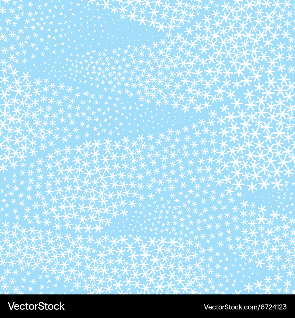 Winter Snowflake Pattern vector image