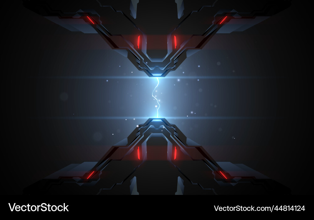 Abstract technology background with lightning Abstract technology background with lightning vector image