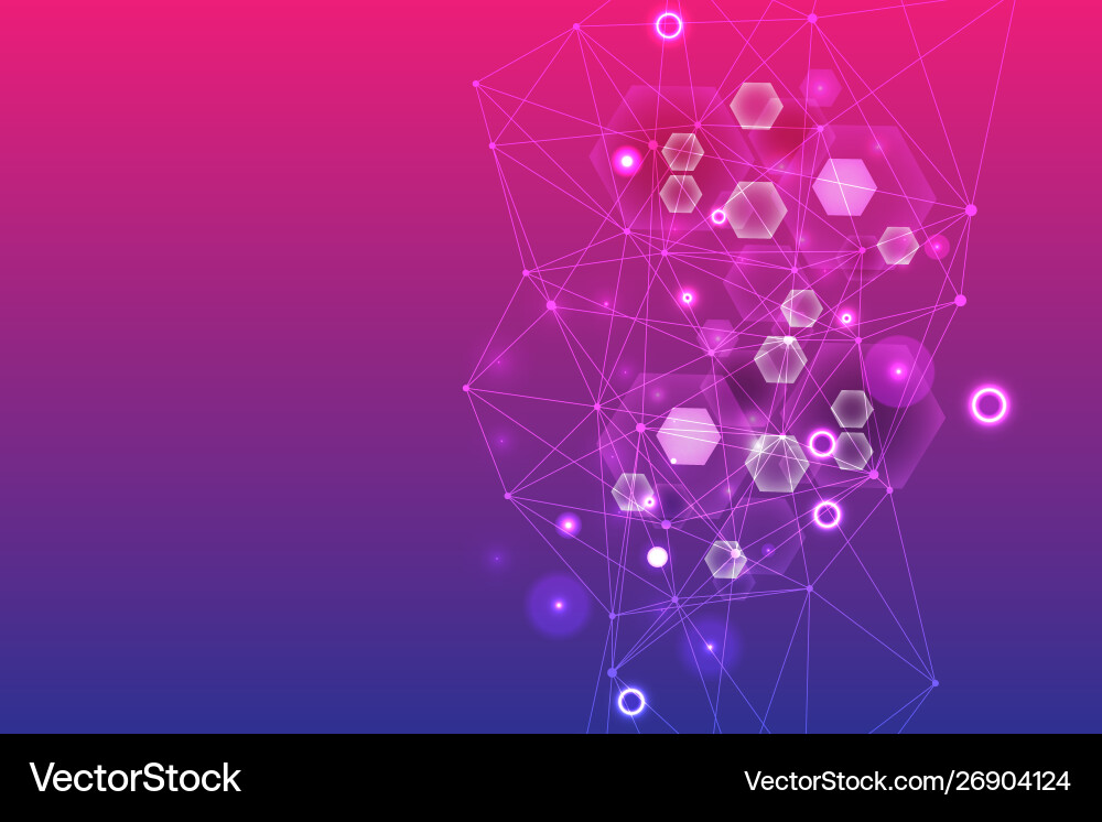Big data visualization background modern Big data visualization background modern vector image