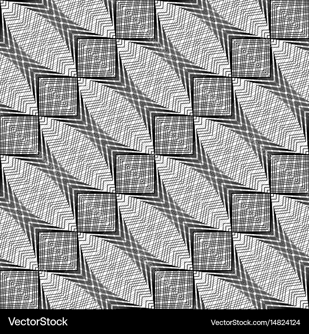 Design seamless monochrome grid pattern Vector Image