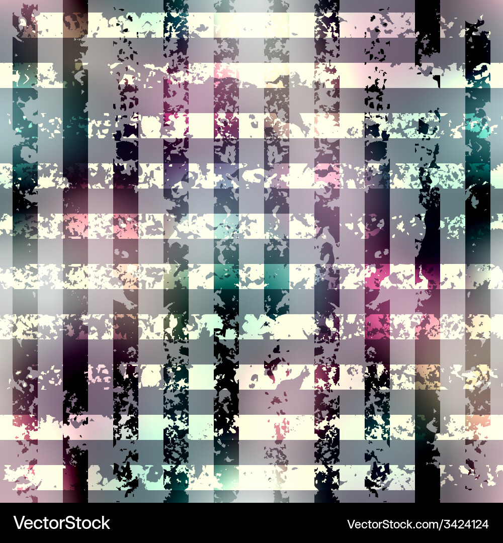 Distressed Grid Pattern Vector Image