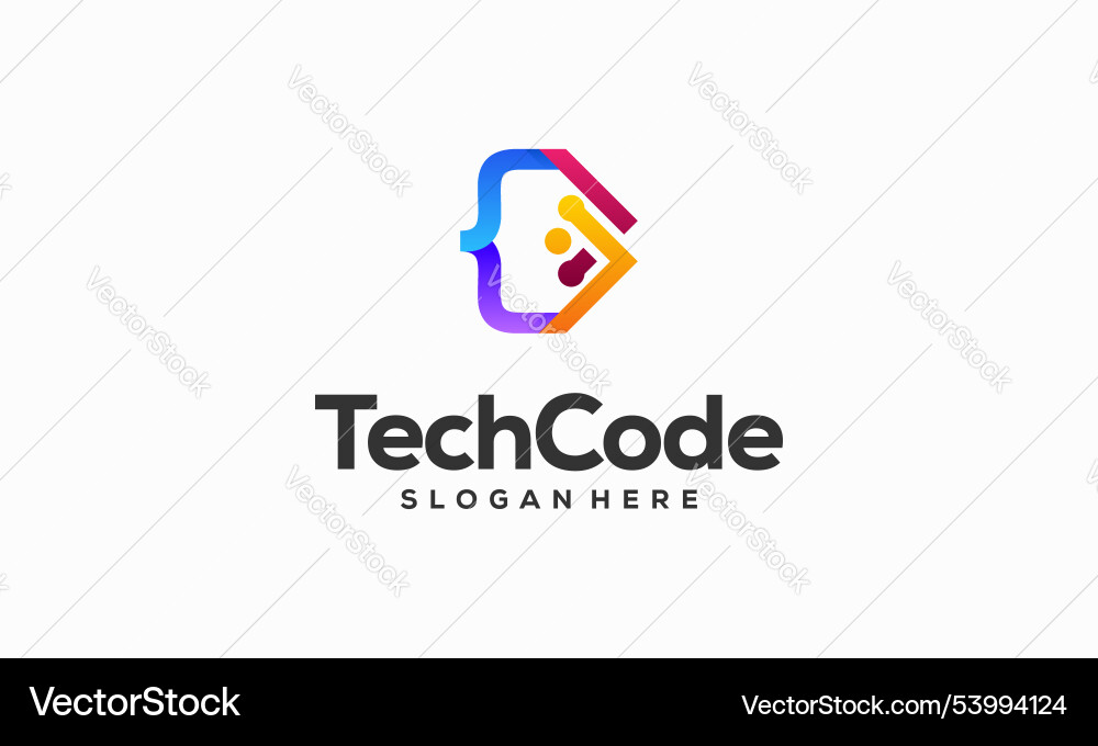 Modern coding logo designs concept programmer Modern coding logo designs concept programmer vector image