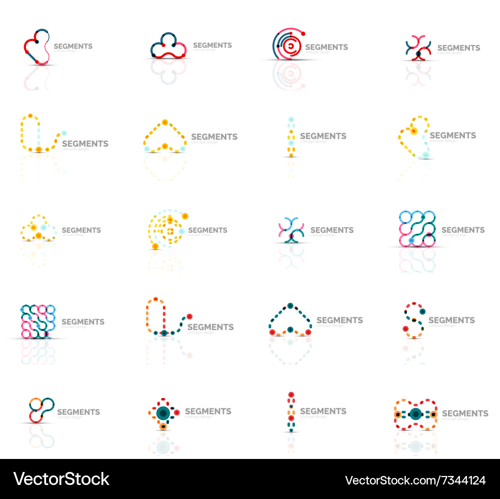 Outline swirl and circle minimal abstract Vector Image