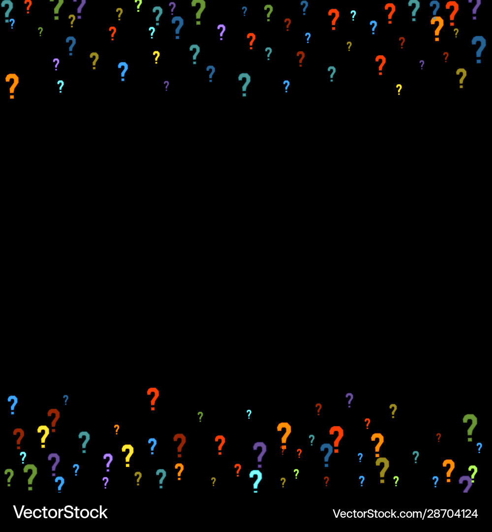 Question marks quiz doubt poll query public vector image