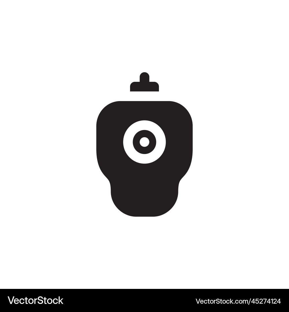 Trackball icon computer component solid Trackball icon computer component solid vector image