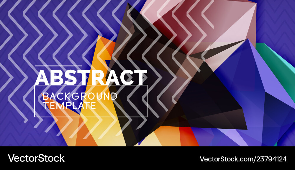 Triangular low poly background design Triangular low poly background design vector image